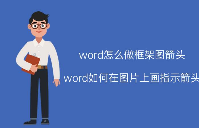 word怎么做框架图箭头 word如何在图片上画指示箭头？